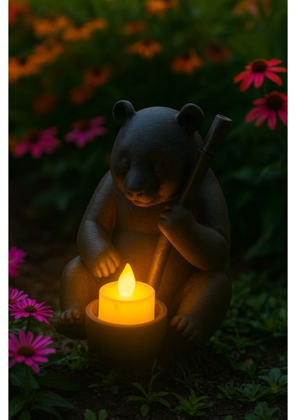 Dekoratif Tealight Mum Hediyeli Ayı Panda fırsatları