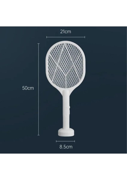 Şarjlı Sinek Öldürücü Masaüstü Standlı, Mor Işık Sinek Kovucu Raket 5W indirimleri