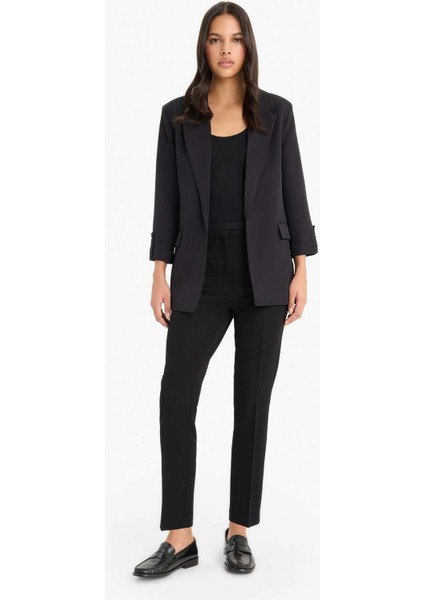 Regular Cepli Apoletli Blazer Ceket F3694AX25SM