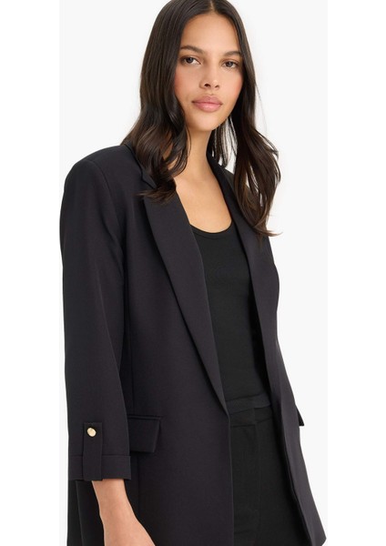 Regular Cepli Apoletli Blazer Ceket F3694AX25SM