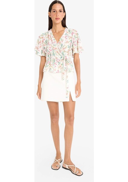 Normal Bel Basic Düz Şort Etek C1860AX25SP