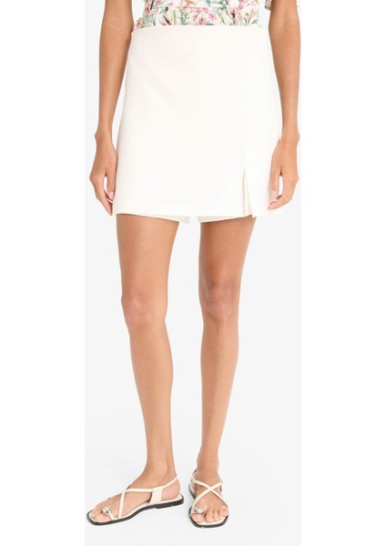 Normal Bel Basic Düz Şort Etek C1860AX25SP