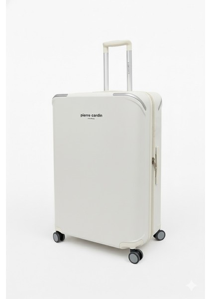 Orta Boy %100 Polipropilen Valiz Beyaz 04PC7090