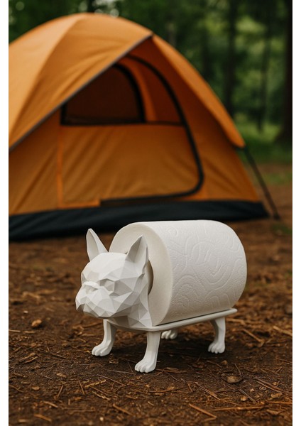 Dekoratif Tuvalet Kağıdı Pratik Ev Dekorasyon Buldog Tuvalet Tasarım Beyaz 14 x 12 cm fiyatları