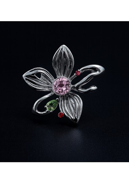 Silver Bloom Çiçek Broş