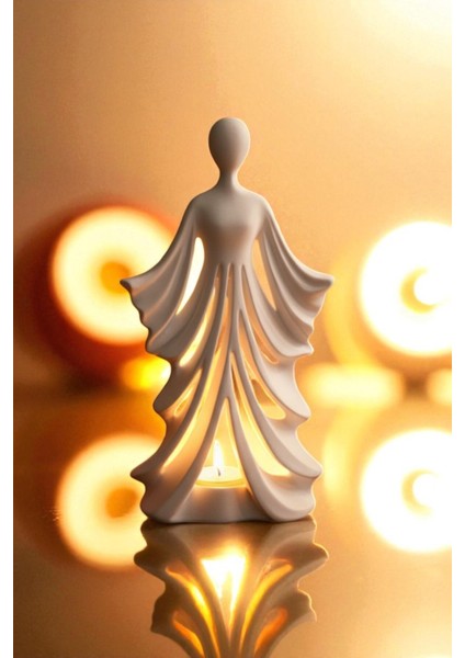 Kadın Figürlü Dekoratif Mumluk Bohem Modern Ev Ofis Aksesuarı Romantik Hediye Tasarımı modelleri