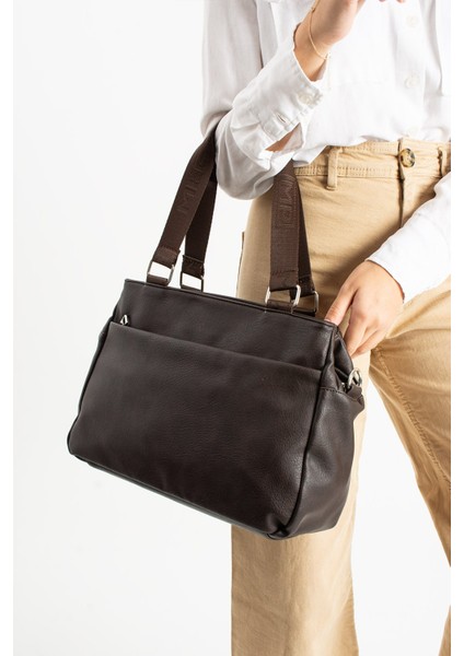 Büyük Boy Kadın Omuz ve Çapraz Çanta – Yumuşak Deri Dokulu, 3 Ana Bölmeli, Çok Cepli ve Günlük Kullanıma Uygun indirimleri