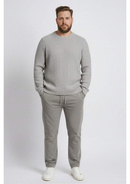 Standart Fit Bisiklet Yaka Basic Dokulu Triko Kazak E0811AX25WN