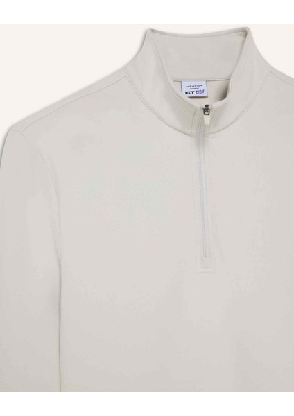 Standart Fit Dik Yaka Fermuarlı Sporcu Sweatshirt F1687AX25WN