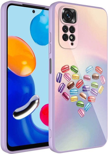 Xiaomi Redmi Note 11 Global Kılıf Kamera Korumalı Desenli Sert Silikon Mbvo Epoksi Kapak-No1