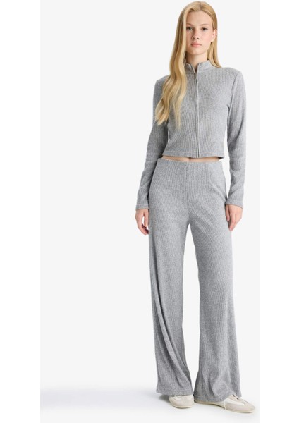 Dik Yaka Fermuarlı Sweatshirt F0999AX25WN