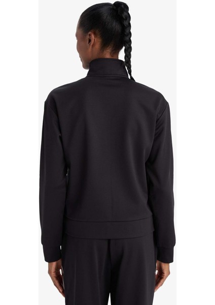 Standart Fit Dik Yaka İçi Yumuşak Tüylü Fermuarlı Hırka F3844AX25AU