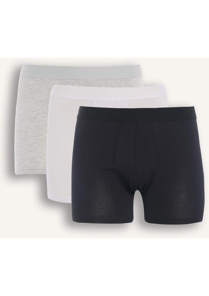 Long Fit 3'lü Boxer
