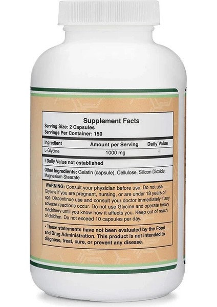 Glycine 1,000 Mg 300 Kapsül Relax fiyatları