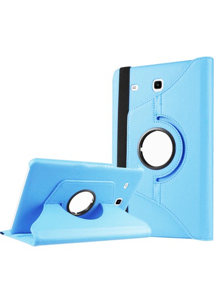 Galaxy Tab E T560 9.6 Uyumlu Mbvo Dönebilen Standlı Kılıf-Mavi