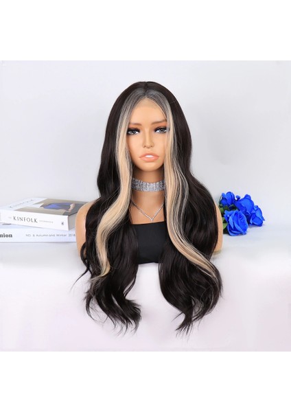 Koyu Kahverengi Perçemler Balköpüğü Tül Peruk