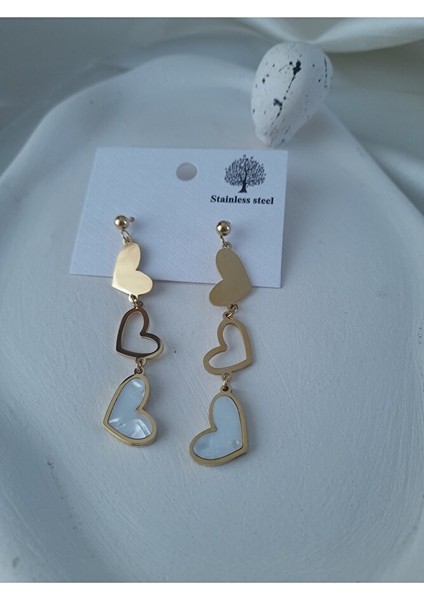 Çelık Sallantılı Kalp Küpe fiyatları