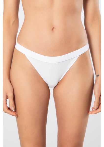 Kadın Likralı Ribana Tanga 2'li Paket 931/BEYAZ fiyatları