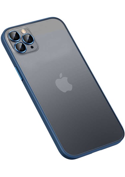 iPhone 12 Pro Max Kılıf Mbvo Retro Kapak-Lacivert