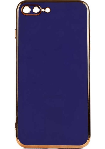 iPhone 8 Plus Kılıf Mbvo Bark Kapak-Lacivert