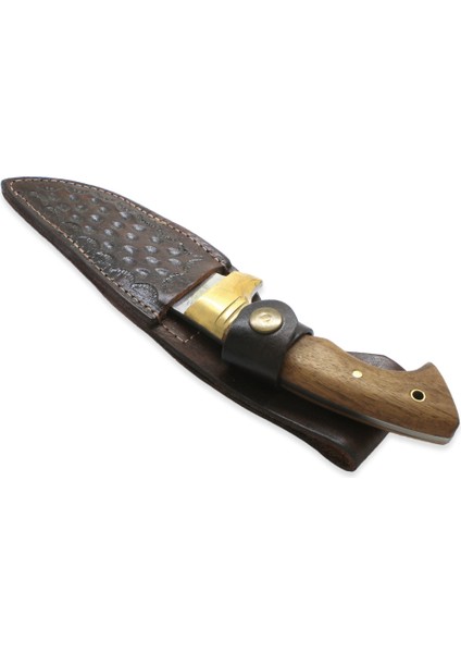 Premium Kutulu Kök Ceviz Ağacı Saplı Isme Özel 4116 Kalite Paslanmaz Çelik Outdoor Avcı Kamp Bıçağı