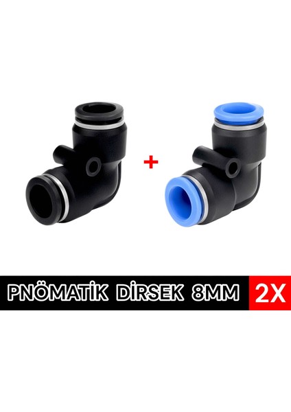 Pnömatik Dirsek 8mm Hava