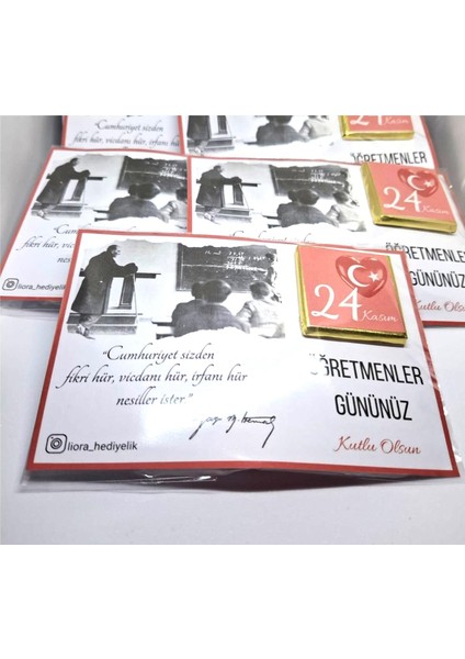 Öğretmenler Günü Hediyesi Atatürk Görseli Kart Kahve Çikolata Veanahtarlık modelleri