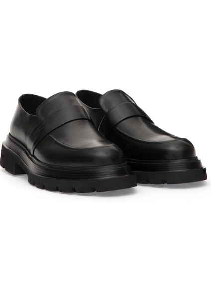 Erkek Siyah %100 Deri Casual Ayakkabı 50315665-VR046