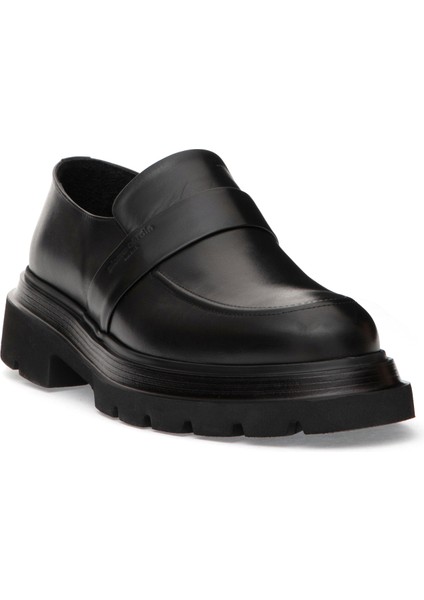 Erkek Siyah %100 Deri Casual Ayakkabı 50315665-VR046 indirimleri