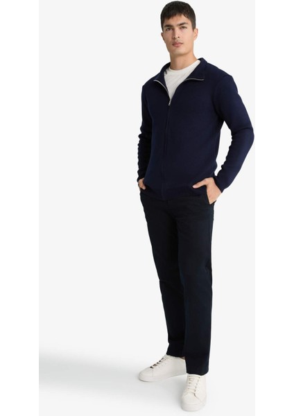 Regular Fit Düz Paça Chino Kanvas Pantolon E8064AX25AU