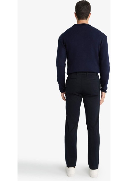 Regular Fit Düz Paça Chino Kanvas Pantolon E8064AX25AU
