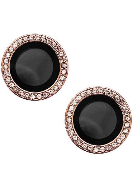 iPhone 14 Uyumlu Mbvo Cl-06 Kamera Lens Koruyucu-Rose Gold