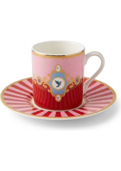 Studio Birdy Pembe Renk Kuş Figürlü 6 Kişilik Porselen Kahve Fincan Takımı (Muadil Model) – 90 Ml. modelleri