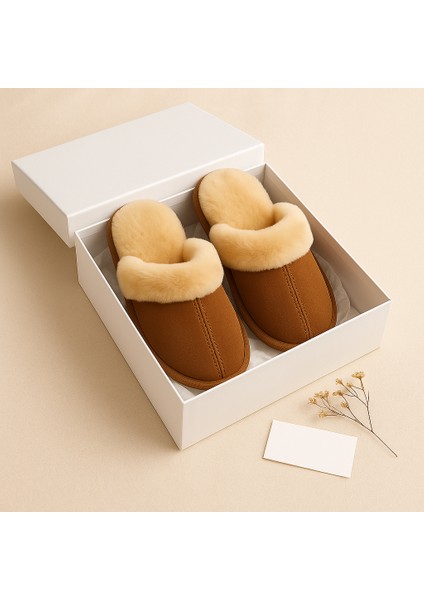 Nice For You Kadın Kürklü Pelüş Ev Terliği – Kalın Tabanlı, Yün Astarlı, Kışlık Cozy Isıtıcı Terlik fırsatları