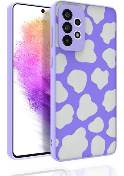Galaxy A73 Kılıf Desenli Kamera Korumalı Parlak Mbvo Nora Kapak-No6
