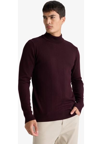 Standart Fit Balıkçı Yaka Triko Kazak F4459AX25AU