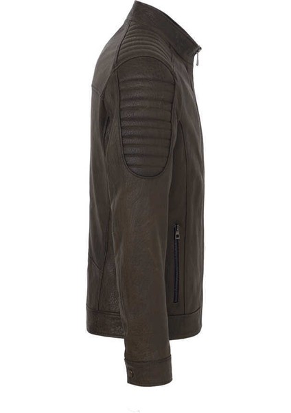 Haki Hakiki Deri Erkek Hakiki Deri Mont - E23KDM310538-R2X