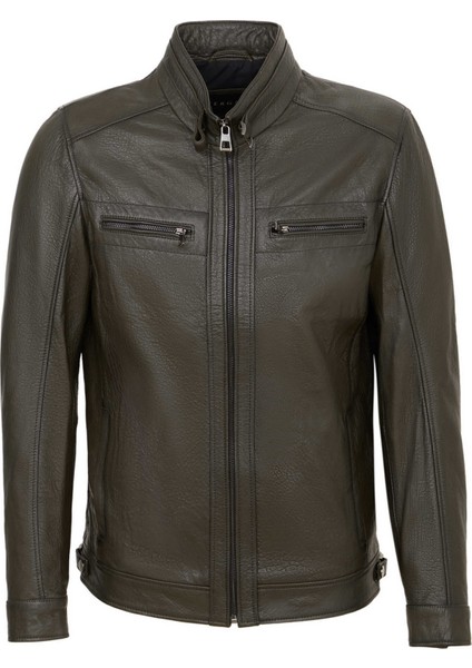 Haki Hakiki Deri Erkek Hakiki Deri Mont - E23KDM310542-R2X