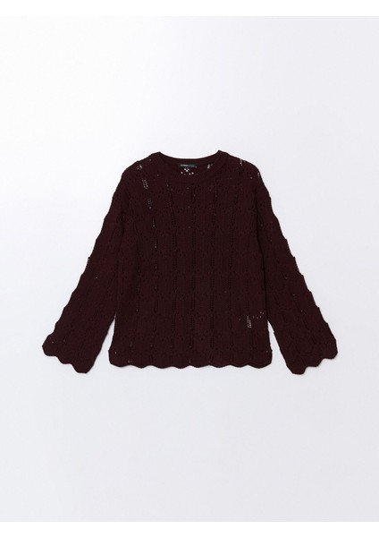 Yeni Sezon Bisiklet Yaka Ajurlu Kadın Triko Kazak indirimleri