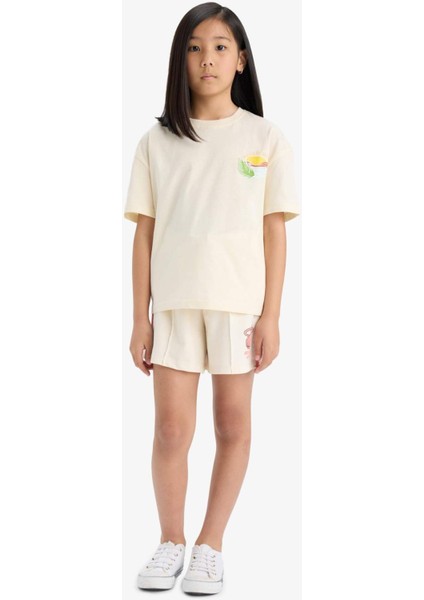 Kız Çocuk NBA Miami Heat Beli Lastikli Şort