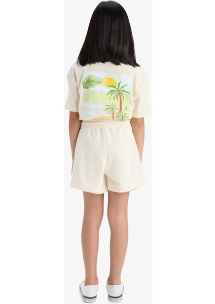 Kız Çocuk NBA Miami Heat Beli Lastikli Şort