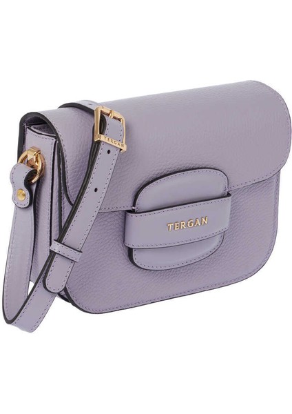 Lila Hakiki Deri Kadın Çapraz Askılı Çanta - S24Y1BC79781-S0Z