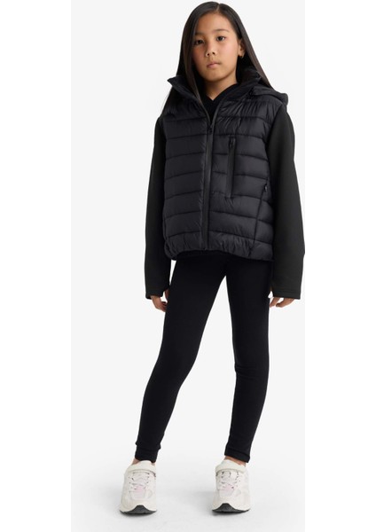 Kız Çocuk Çıkarılabilir Kapüşonlu Fermuarlı Mont F3563A825AU