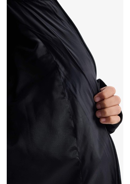 Kız Çocuk Çıkarılabilir Kapüşonlu Fermuarlı Mont F3563A825AU