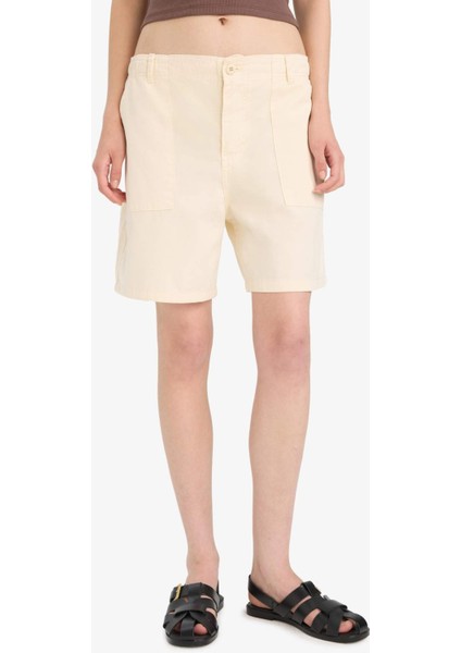 Coool Normal Bel Kısa Paça Gabardin Şort F3318AX25SM