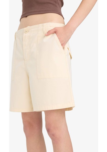 Coool Normal Bel Kısa Paça Gabardin Şort F3318AX25SM