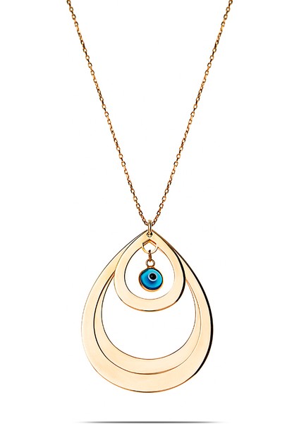 Isme Özel Yazılı Altın Renk 925 Ayar Gümüş Bayan Üç Damla Kolye fiyatları