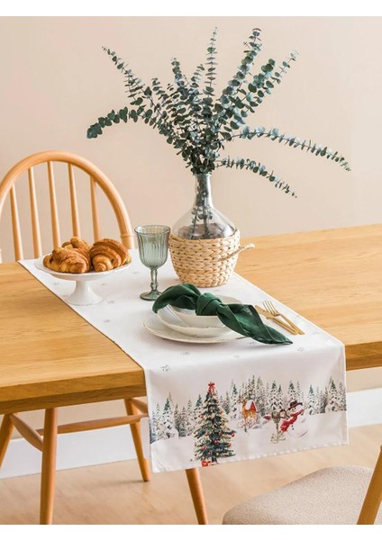 Yılbaşı Temalı Runner 45X120 cm (W5)