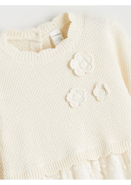 Lcw Yeni Sezon Lcw Kids Çiçek Aplikeli Kız Çocuk Tüllü Elbise fiyatları