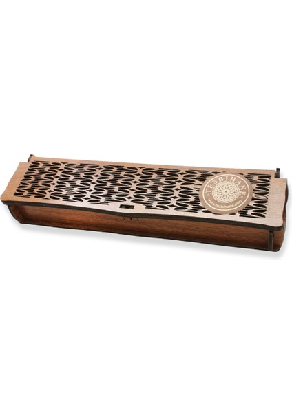 Özel Mesaj Yazılı Kahverengi Ahşap Elegance Hediye Tesbih Kutusu - M1 fırsatları